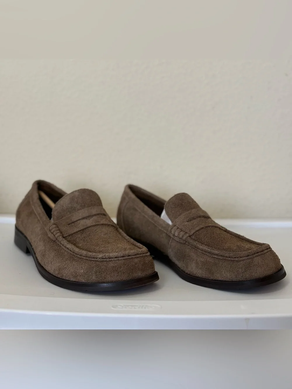 NWB Aldo Brown Suede Loafers Size Mens 8 Slip-On Shoes